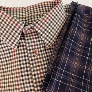 Jos A Bank Shirt Mens XL‎ Set Of 2 Travelers Collection Button Down Long Sleeves